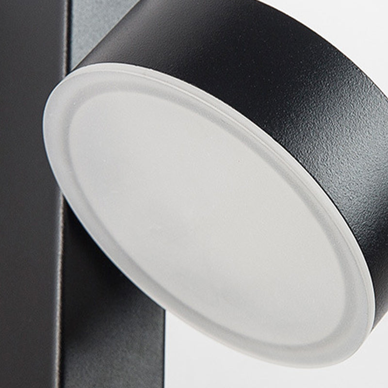 Luz de pared de metal moderna LED geométrica Rotable LED Spl aplanador para sala de estar