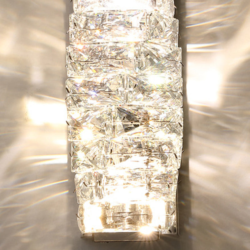 Postmodern Crystal Wall Light Geometric Shape Wall Sconce Lamp for Living Room