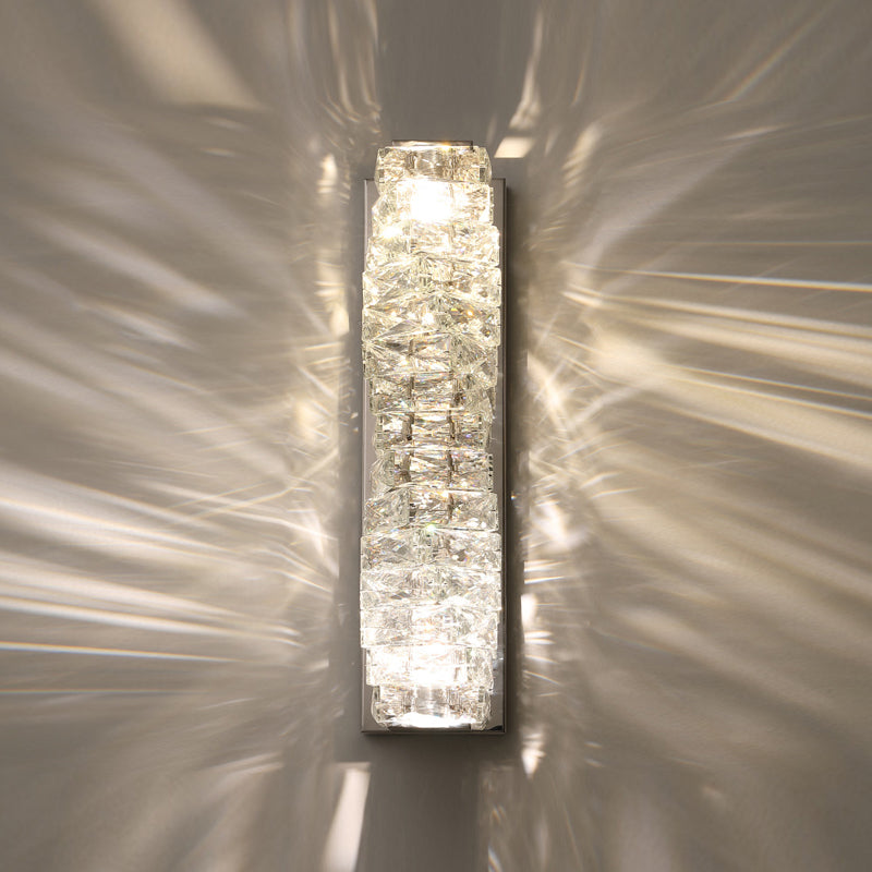 Postmodern Crystal Wall Light Geometric Shape Wall Sconce Lamp for Living Room