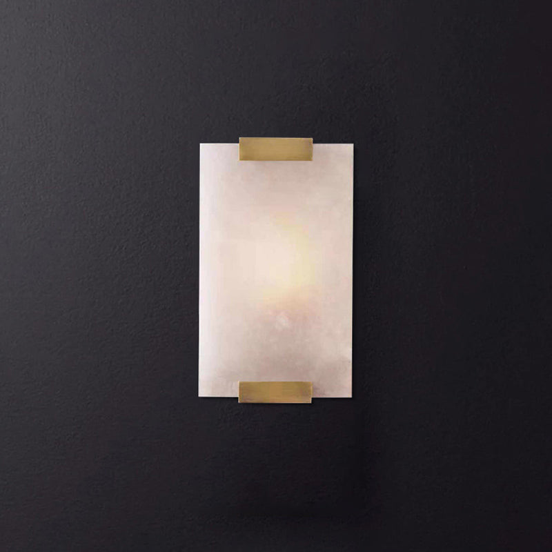 Modern Brass Wall Light Rectangle Shape Wall Sconce Light for Bedroom