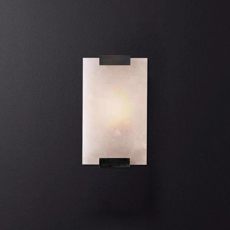 Modern Brass Wall Light Rectangle Shape Wall Sconce Light for Bedroom