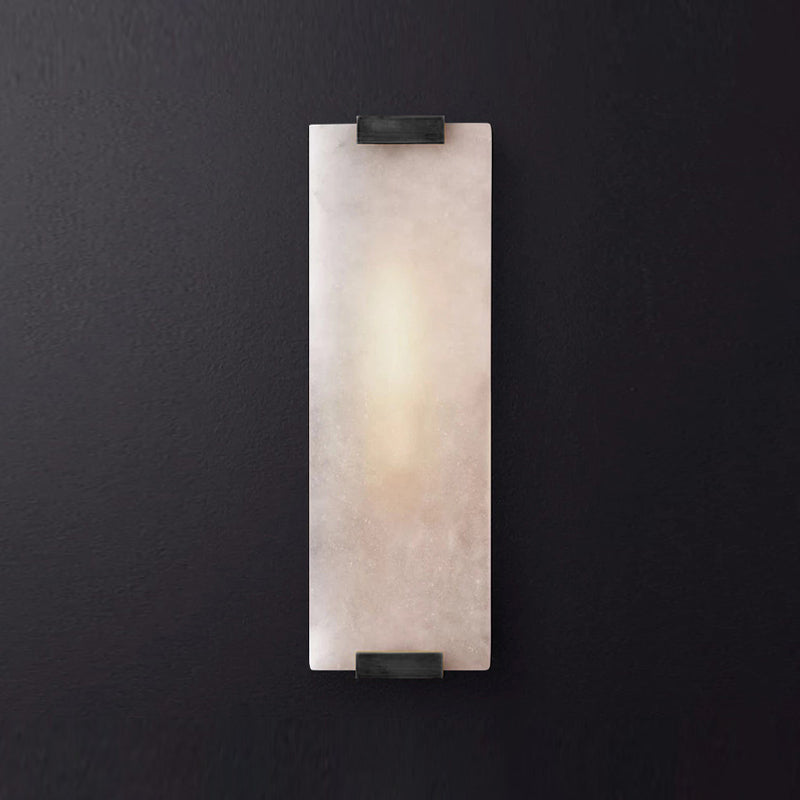 Modern Brass Wall Light Rectangle Shape Wall Sconce Light for Bedroom