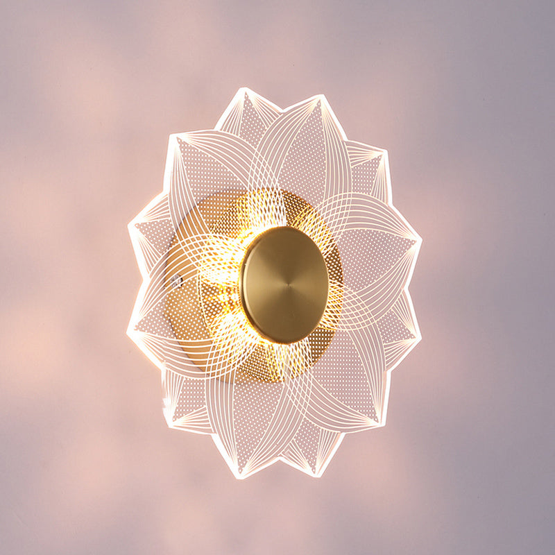 Simple Wall Lighting Fixture Circle Wall Light Sconce for Bedroom