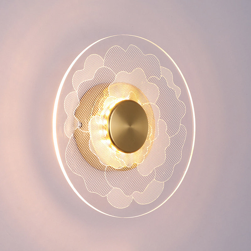 Simple Wall Lighting Fixture Circle Wall Light Sconce for Bedroom