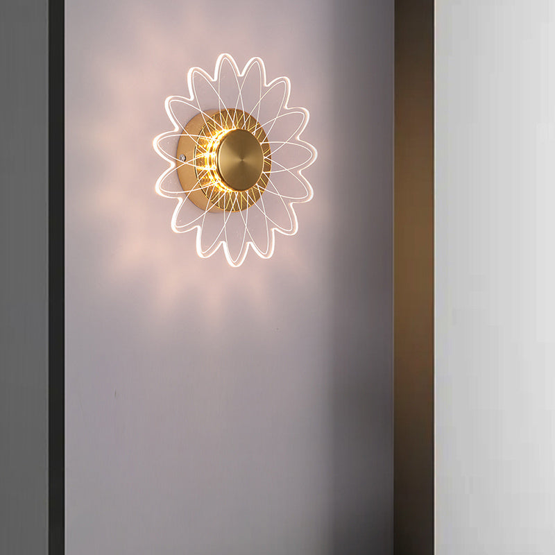 Simple Wall Lighting Fixture Circle Wall Light Sconce for Bedroom
