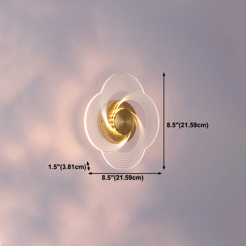 Simple Wall Lighting Fixture Circle Wall Light Sconce for Bedroom