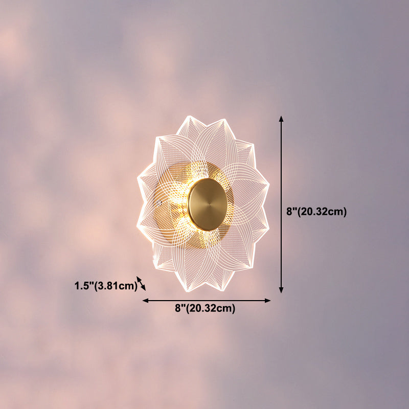 Simple Wall Lighting Fixture Circle Wall Light Sconce for Bedroom