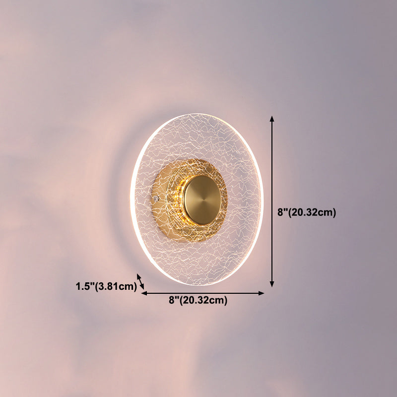 Simple Wall Lighting Fixture Circle Wall Light Sconce for Bedroom