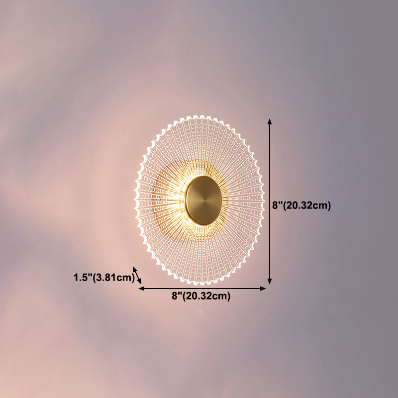 Simple Wall Lighting Fixture Circle Wall Light Sconce for Bedroom