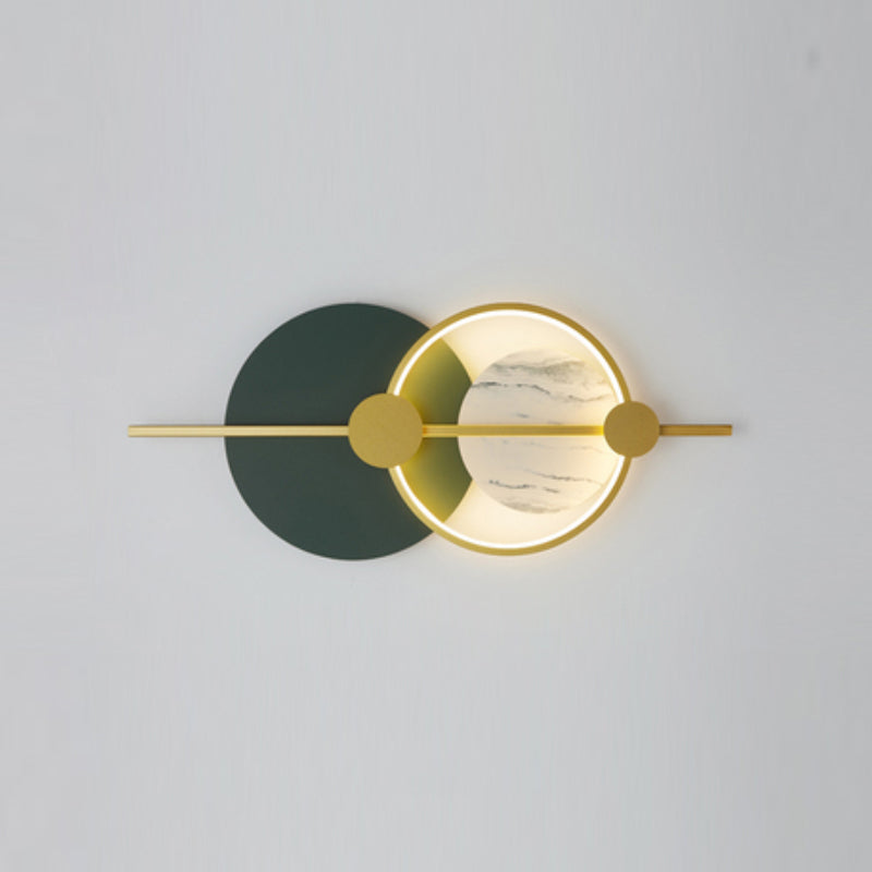 Living Room Background Wall Sconce Nordic Style Circular LED Mural Wall Light