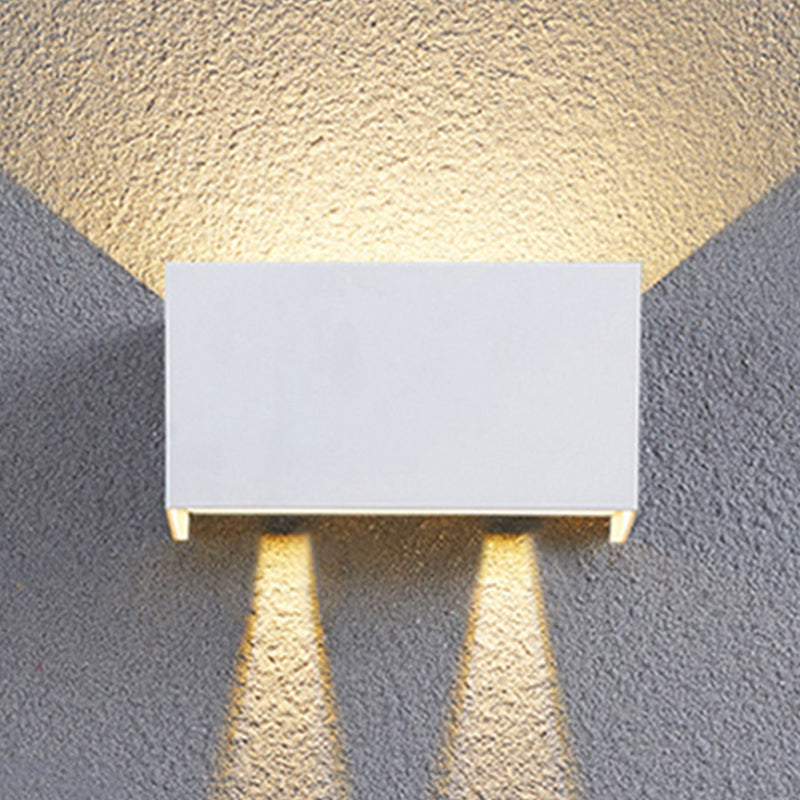 2 luces Ideas de iluminación de pared de metal de estilo de pared geométrico.