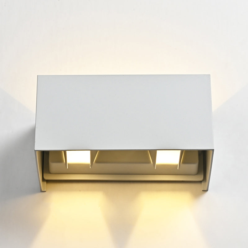 2 luces Ideas de iluminación de pared de metal de estilo de pared geométrico.