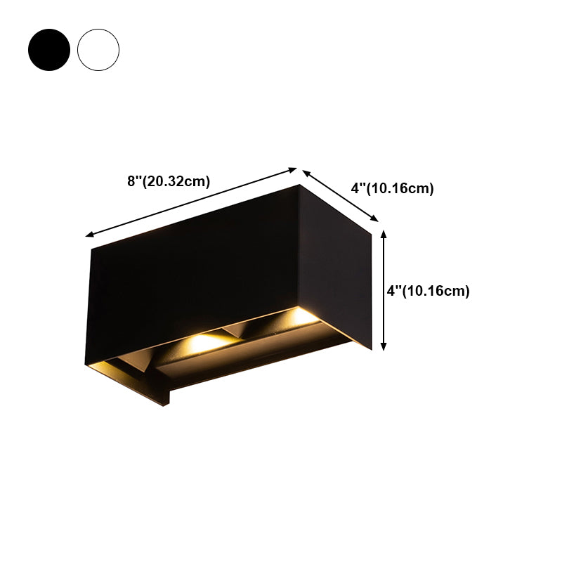 2 luces Ideas de iluminación de pared de metal de estilo de pared geométrico.