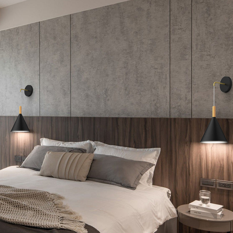 Modern Style Geometric Wall Lamps Metal 1 Light Sconce Lights