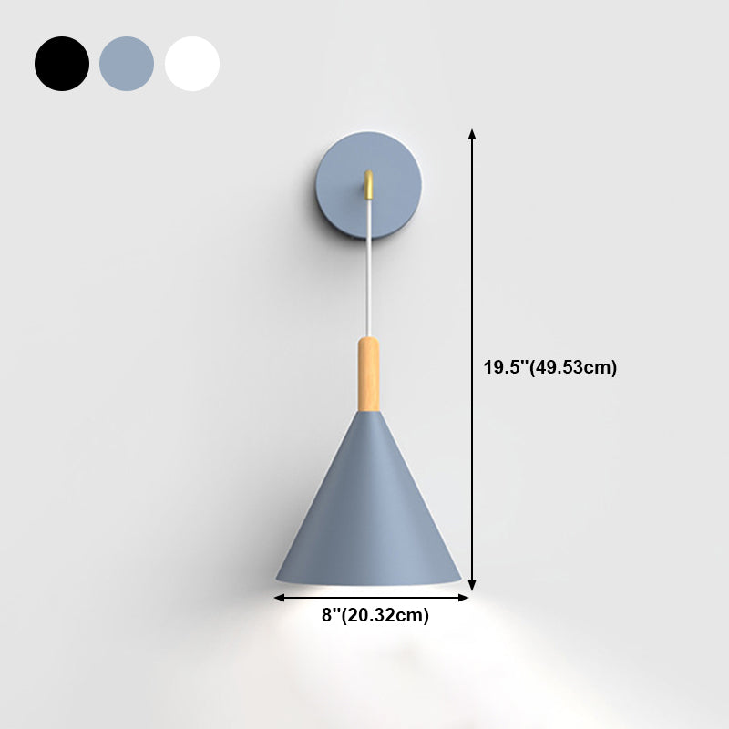 Modern Style Geometric Wall Lamps Metal 1 Light Sconce Lights