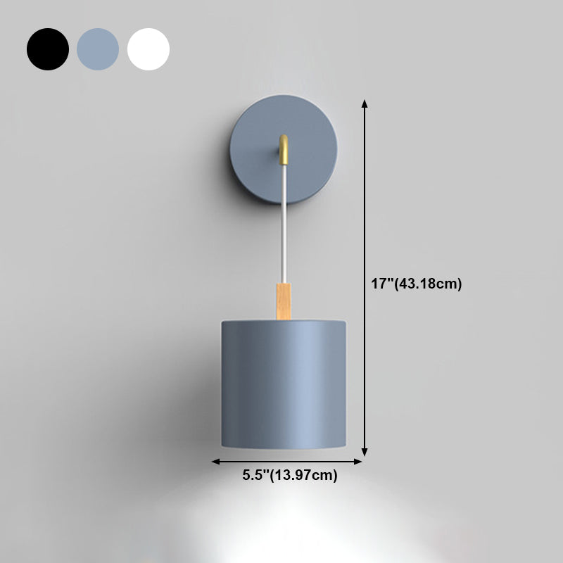 Modern Style Geometric Wall Lamps Metal 1 Light Sconce Lights