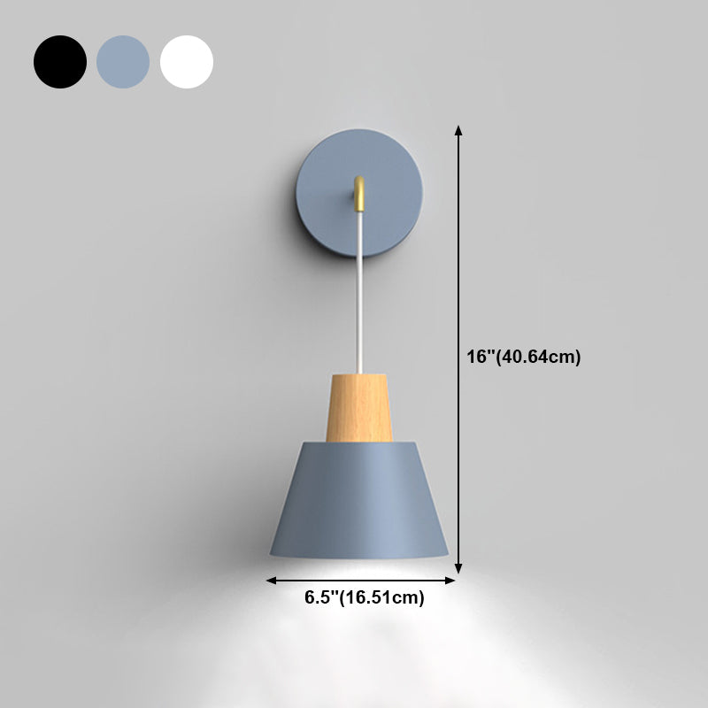 Modern Style Geometric Wall Lamps Metal 1 Light Sconce Lights