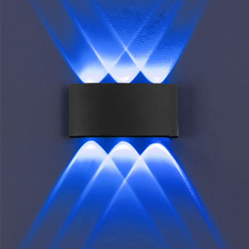 Multi Lights Rectangular Wall Washer Sconce Modern Style Metal Wall Lighting