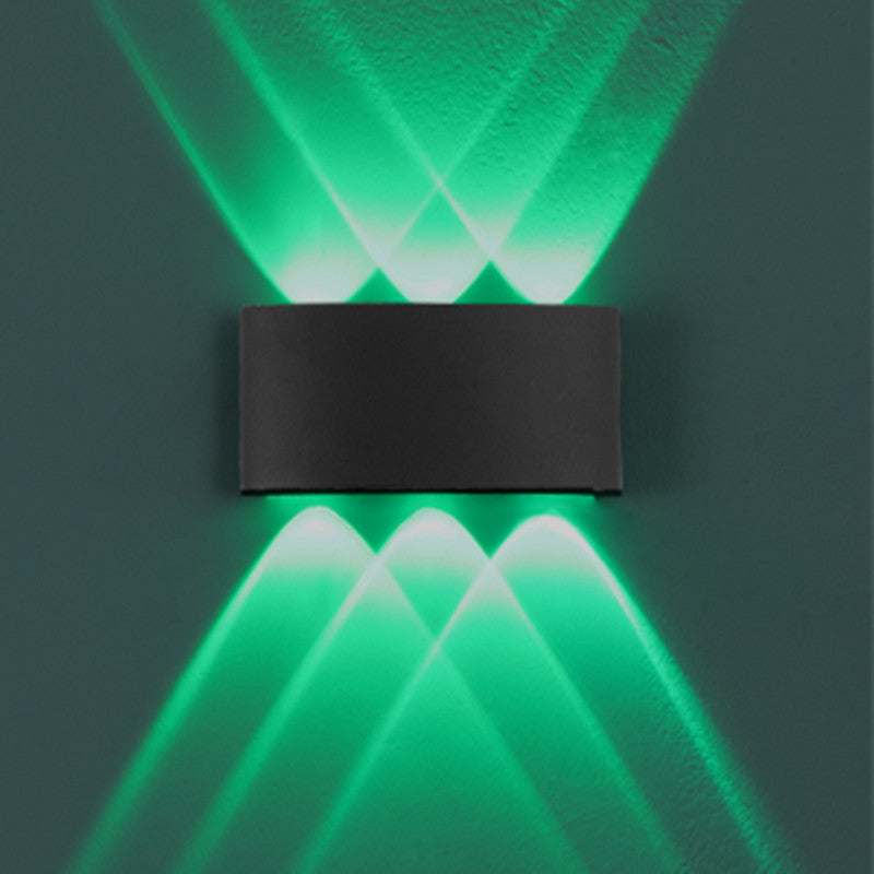 Multi Lights Rectangular Wall Washer Sconce Modern Style Metal Wall Lighting