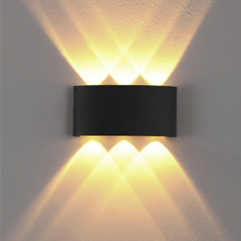 Multi Lights Rectangular Wall Washer Sconce Modern Style Metal Wall Lighting