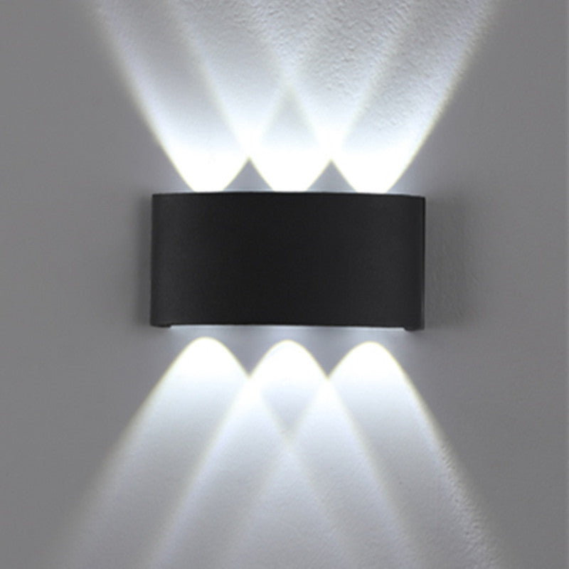 Multi Lights Rectangular Wall Washer Sconce Modern Style Metal Wall Lighting