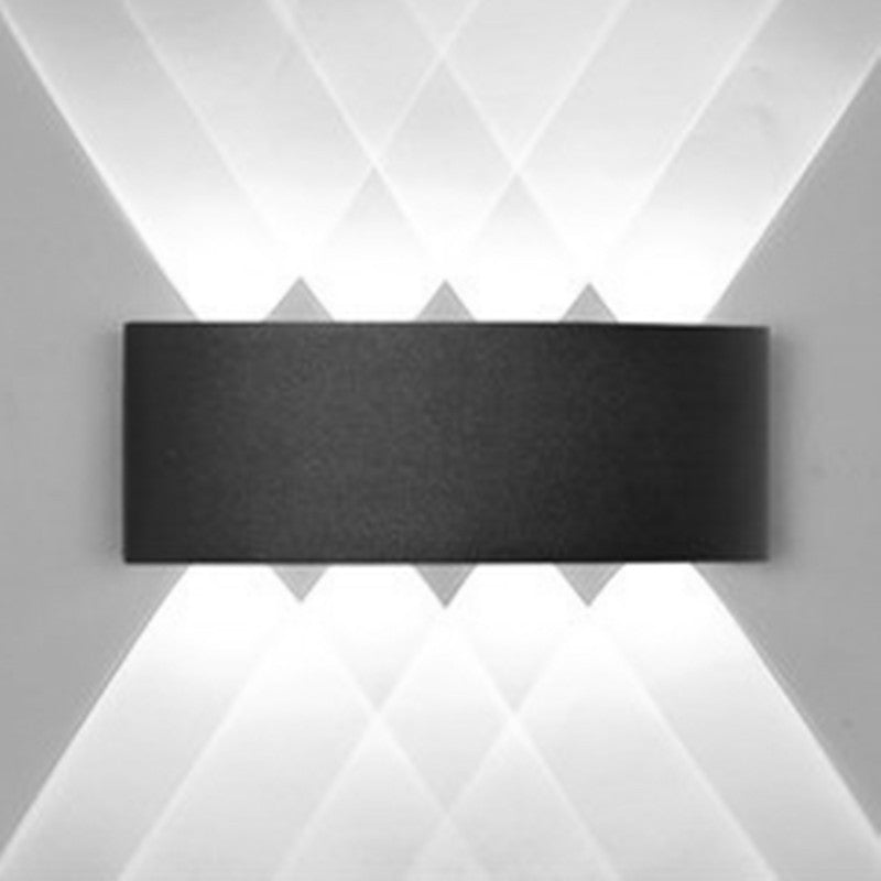 Multi Lights Rectangular Wall Washer Sconce Modern Style Metal Wall Lighting