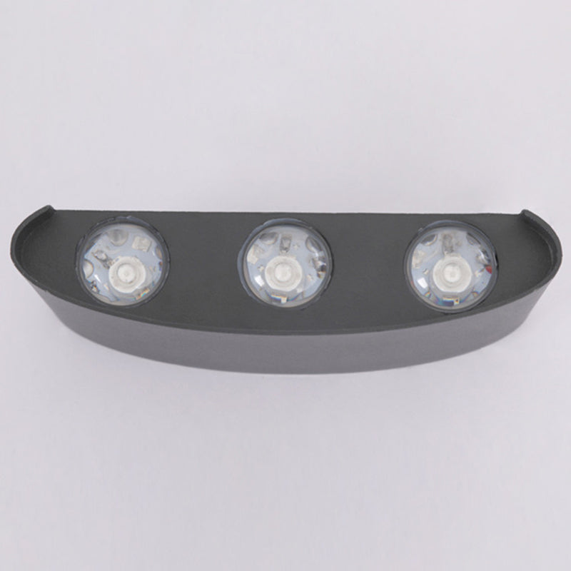 Multi Lights Rectangular Wall Washer Sconce Modern Style Metal Wall Lighting