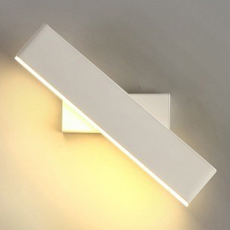 Modern Style Rectangular Wall Lamps Metal 1 Light Wall Mounted Lamps
