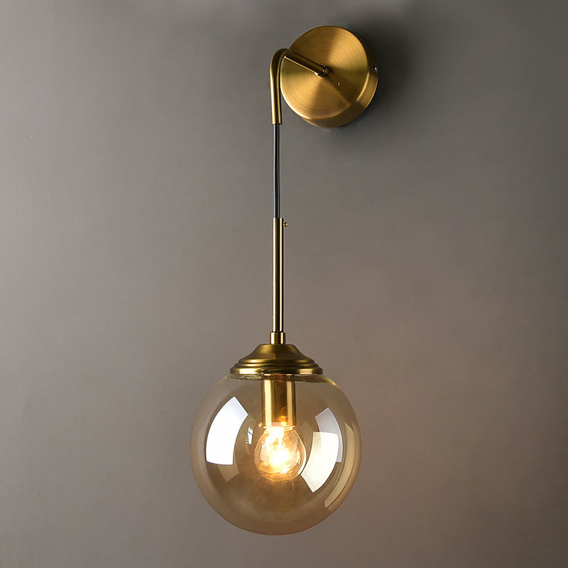 Luz de pared de vidrio de estilo moderno Diseño de luz creativa de luz creativa para dormitorio