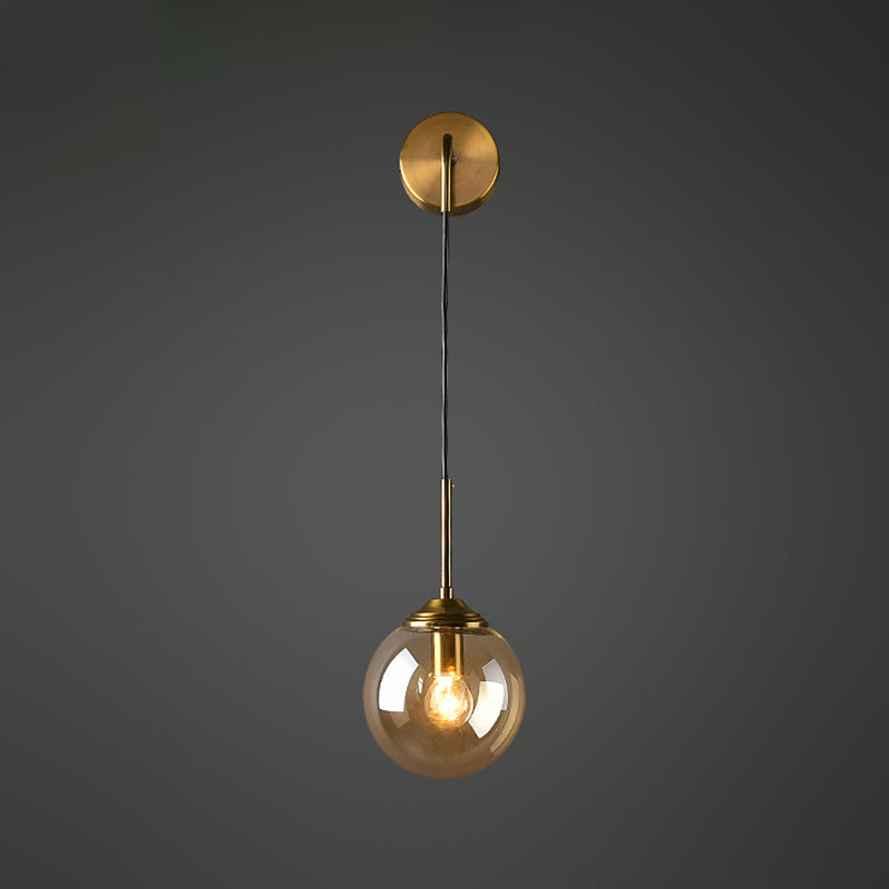 Luz de pared de vidrio de estilo moderno Diseño de luz creativa de luz creativa para dormitorio