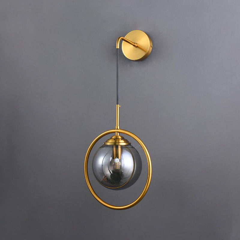 Luz de pared de vidrio de estilo moderno Diseño de luz creativa de luz creativa para dormitorio