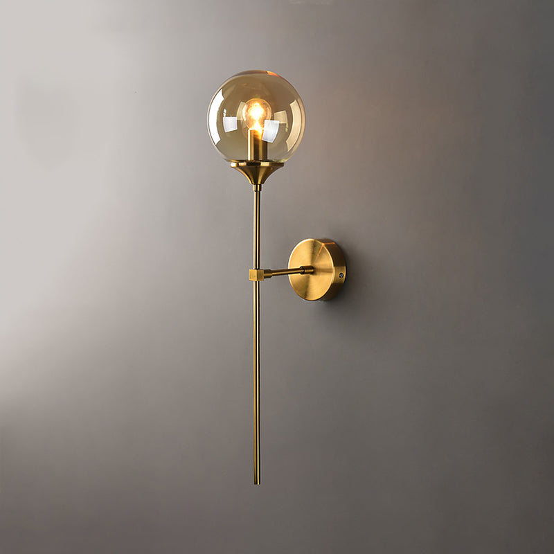 Luz de pared de vidrio de estilo moderno Diseño de luz creativa de luz creativa para dormitorio