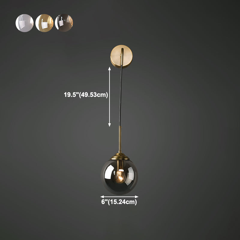 Luz de pared de vidrio de estilo moderno Diseño de luz creativa de luz creativa para dormitorio