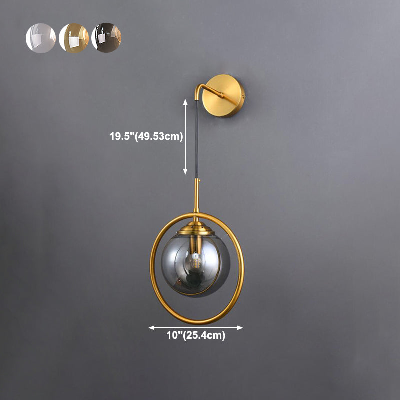 Luz de pared de vidrio de estilo moderno Diseño de luz creativa de luz creativa para dormitorio