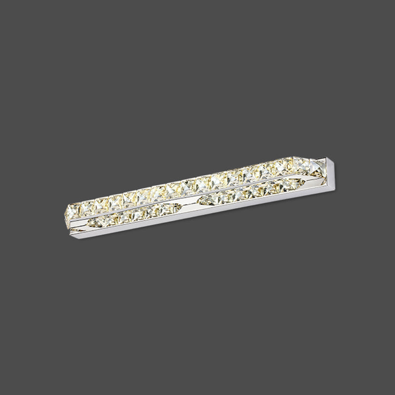 Forma lineal estilo contemporáneo tocador de tocador 1 luz de espejo LED de luz para baño