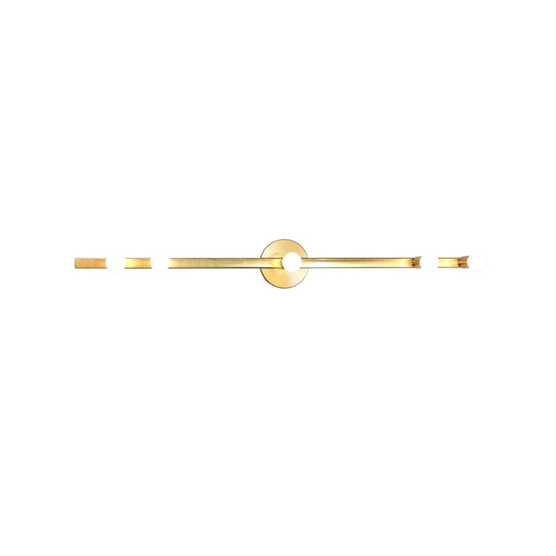 Linear Wall Light Fixture Modern Style Metal Wall Mount Lighting for Bathroom