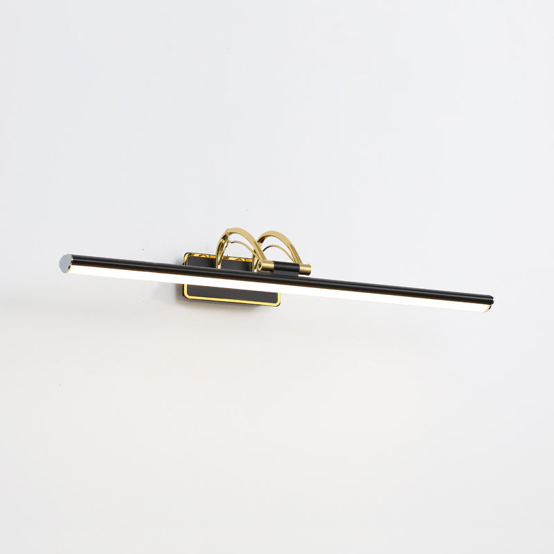 Luce murale a specchio in metallo lineare Moderna Montaggio a 1 lutto Montaggio parete