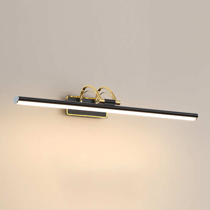 Luce murale a specchio in metallo lineare Moderna Montaggio a 1 lutto Montaggio parete