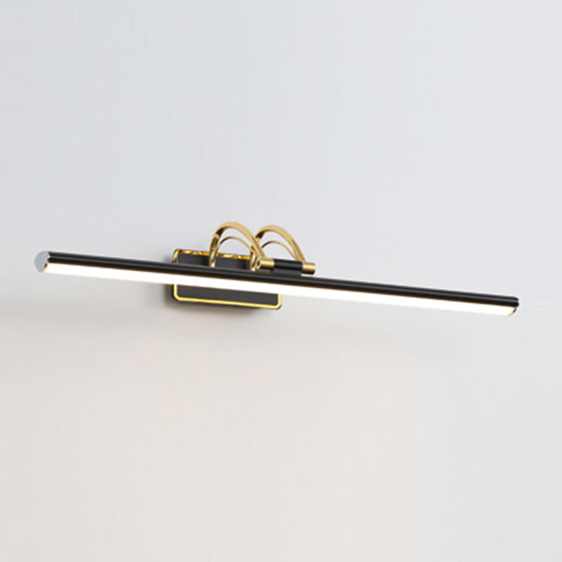 Luce murale a specchio in metallo lineare Moderna Montaggio a 1 lutto Montaggio parete