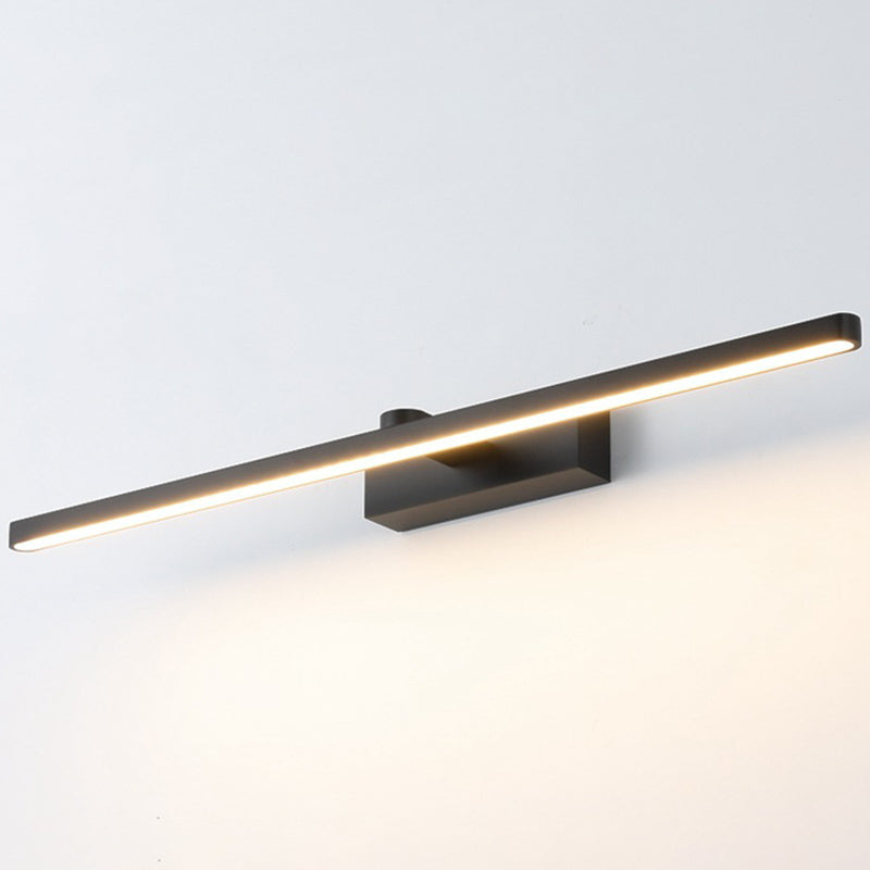 Luce da parete di forma lineare in metallo moderno a 1 lucciola lampada montata