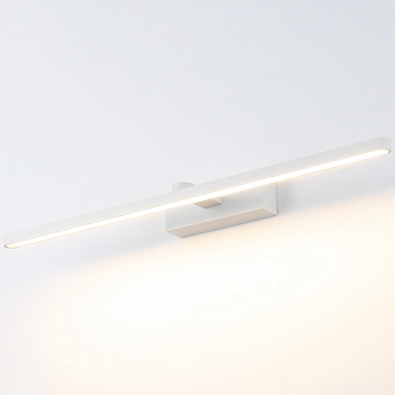 Luce da parete di forma lineare in metallo moderno a 1 lucciola lampada montata