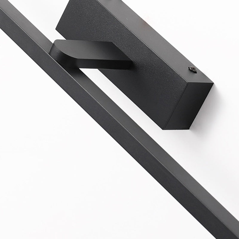 Luce da parete di forma lineare in metallo moderno a 1 lucciola lampada montata