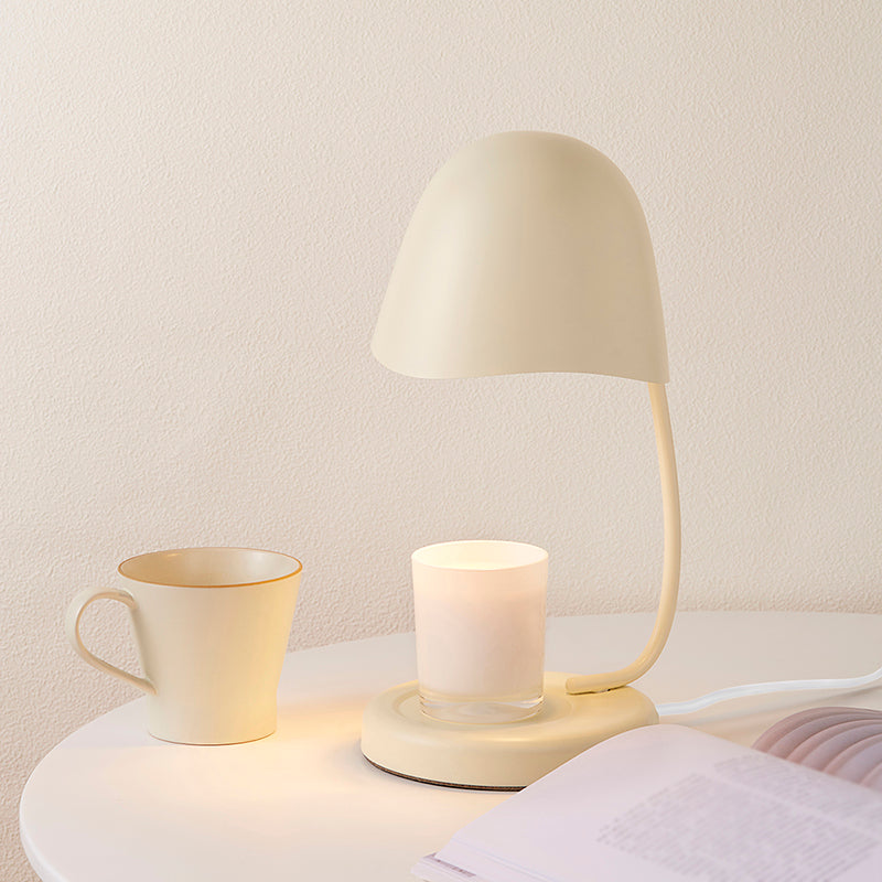 Nordic Metal Table Lamp Colorful Eggshell Shape Desk Lamp without Candles for Bedroom