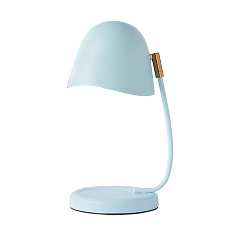 Nordic Metal Table Lamp Colorful Eggshell Shape Desk Lamp without Candles for Bedroom