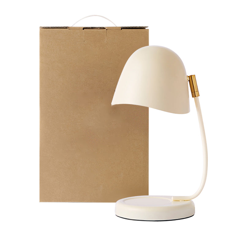 Nordic Metal Table Lamp Colorful Eggshell Shape Desk Lamp without Candles for Bedroom