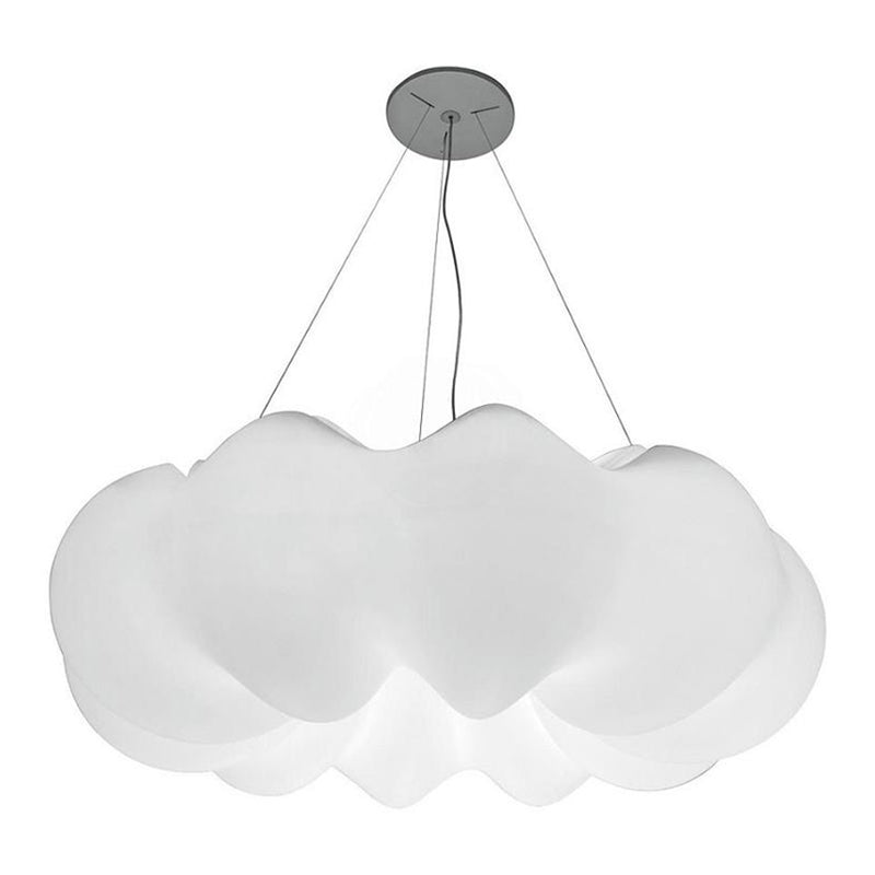 Minimalist Style Hanging Lamp Cloud Shape Plastic Chandelier Pendant Light