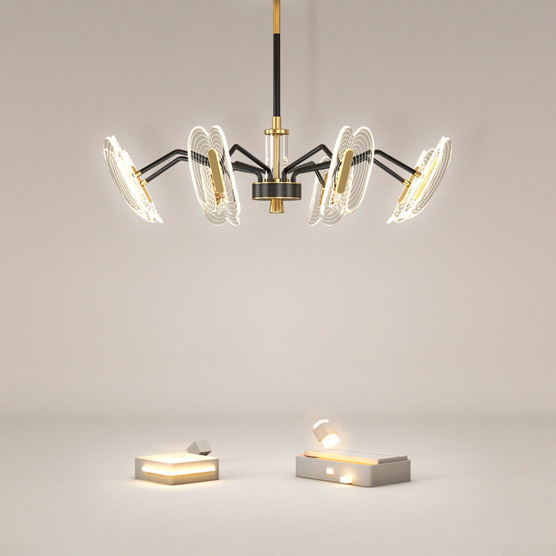 Multi Light Unique Branch Hanging Lights Modern Style Metal Hanging Lighting for Study