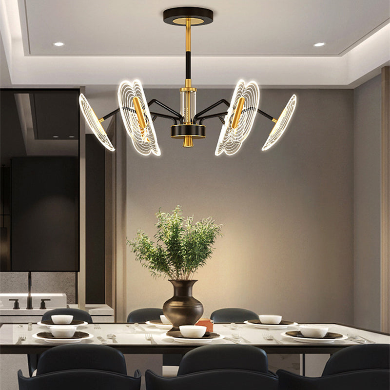 Multi Light Unique Branch Hanging Lights Modern Style Metal Hanging Lighting for Study