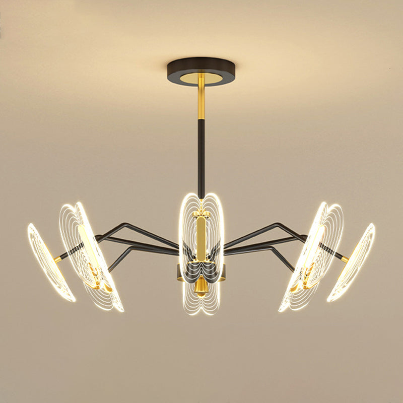 Multi Light Unique Branch Hanging Lights Modern Style Metal Hanging Lighting for Study