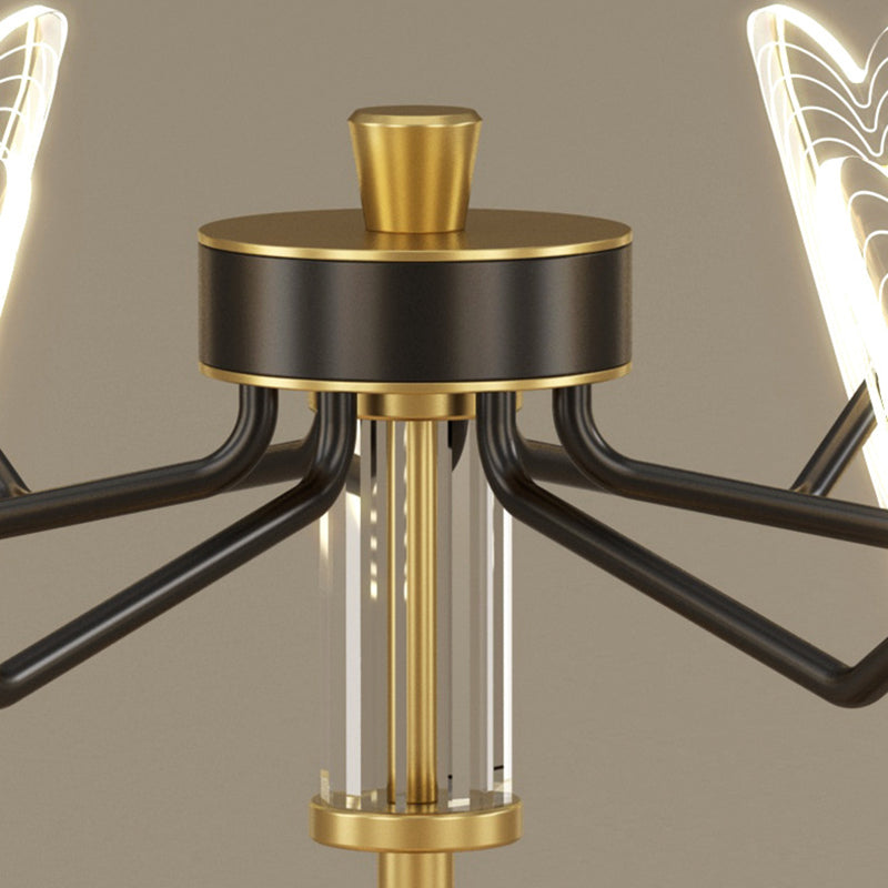 Multi Light Unique Branch Hanging Lights Modern Style Metal Hanging Lighting for Study